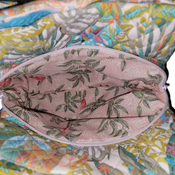 Vera Bradley Multi-Compartment Shoulder Bag Rain Forest Canopy - Picture 7 of 9